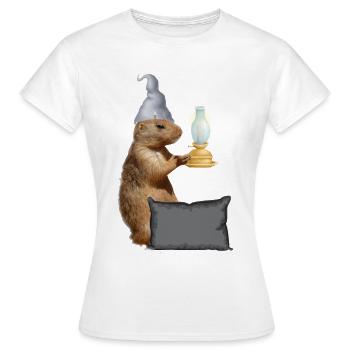 Bonne Nuit Chemise de Nuit Pyjama Pyjama - T-shirt Femme - blanc - Devant - AI Model Female 172 dark (172cm)