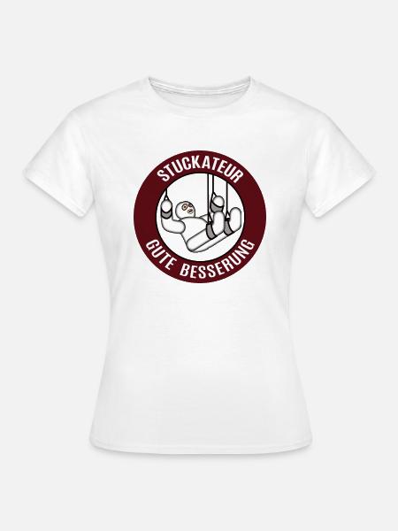 Gute Besserung Stuckateur Alles Gute Gesundheit - Frauen T-Shirt - Weiß