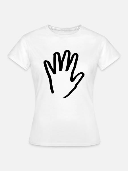 hand - Frauen T-Shirt - Weiß