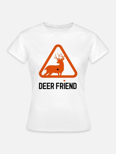Deer friend - Frauen T-Shirt - Weiß