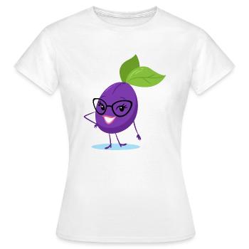 prune - T-shirt Femme - blanc - Devant - AI Model Female 172 dark (172cm)
