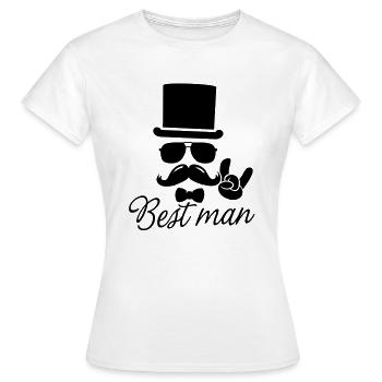 Groom Wedding Marriage Stag do night best man - Women's T-Shirt - white - Front - AI Model Female 172 dark (172cm)