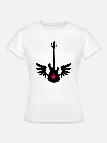 bass wings - Frauen T-Shirt - Weiß