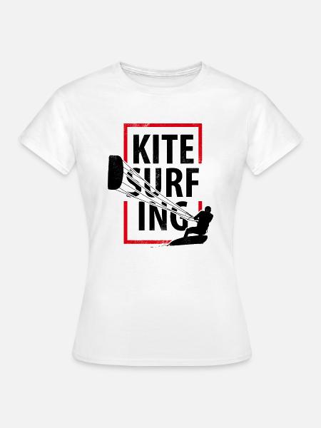 Kitesurfing - Frauen T-Shirt - Weiß