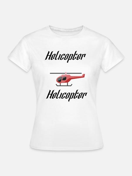 Helicopter - Frauen T-Shirt - Weiß