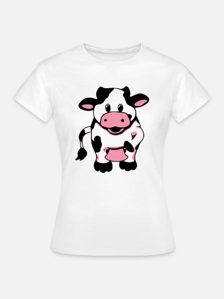 Sigma die glückliche Kuh - Frauen T-Shirt - Weiß