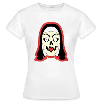 Bonne soeur diabolique - T-shirt Femme - blanc - Devant - AI Model Female 172 dark (172cm)
