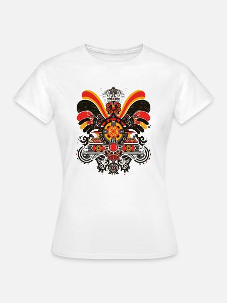 Traditionelles deutsches Motiv - Frauen T-Shirt - Weiß
