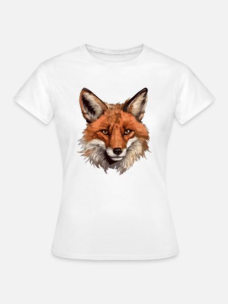 Fuchskopf - Frauen T-Shirt - Weiß