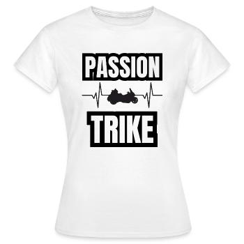 passion trike - T-shirt Femme - blanc - Devant - AI Model Female 172 dark (172cm)