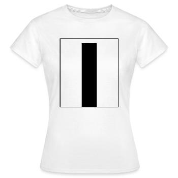 Lettre alphabet l - T-shirt Femme - blanc - Devant - AI Model Female 172 dark (172cm)