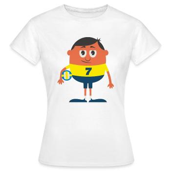 Ballsport - Frauen T-Shirt - Weiß - Vorne - AI Model Female 172 dark (172cm)