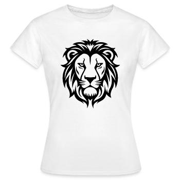 Tête de lion - T-shirt Femme - blanc - Devant - AI Model Female 172 dark (172cm)
