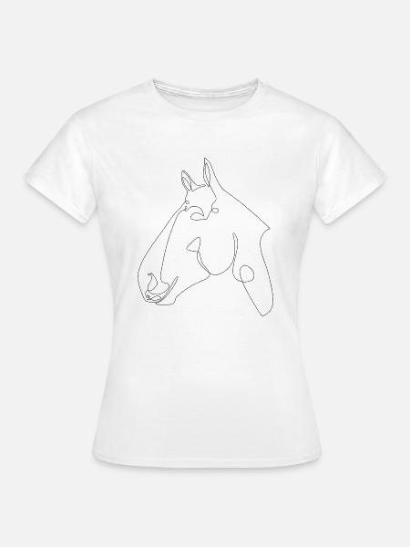 Pferdekopf Cantor - Frauen T-Shirt - Weiß