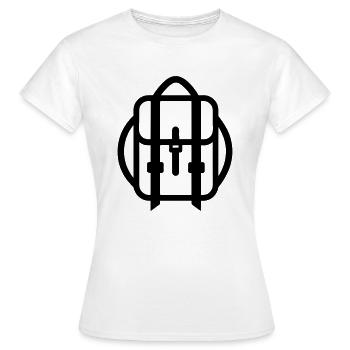 Backpack - Women's T-Shirt - white - Front - AI Model Female 172 dark (172cm)