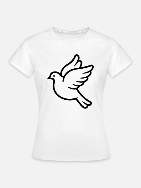 Taube - Frauen T-Shirt - Weiß