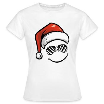 Smileface Nikolaus - Frauen T-Shirt - Weiß - Vorne - AI Model Female 172 dark (172cm)