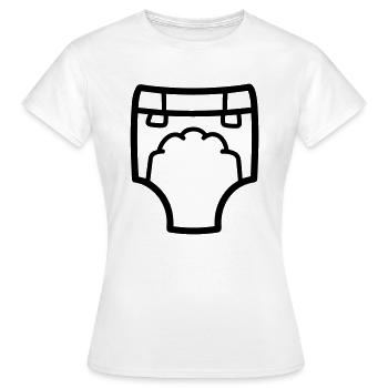 Schicht - Frauen T-Shirt - Weiß - Vorne - AI Model Female 172 dark (172cm)