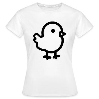 chick - Women's T-Shirt - white - Front - AI Model Female 172 dark (172cm)