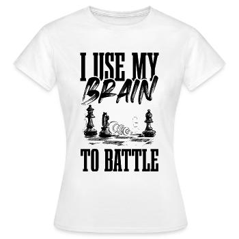 jeu d’échecs - T-shirt Femme - blanc - Devant - AI Model Female 172 dark (172cm)