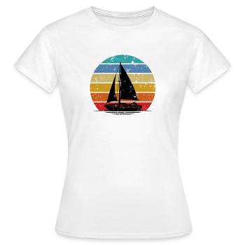 Voile Régate de navigant - T-shirt Femme - blanc - Devant - AI Model Female 172 dark (172cm)