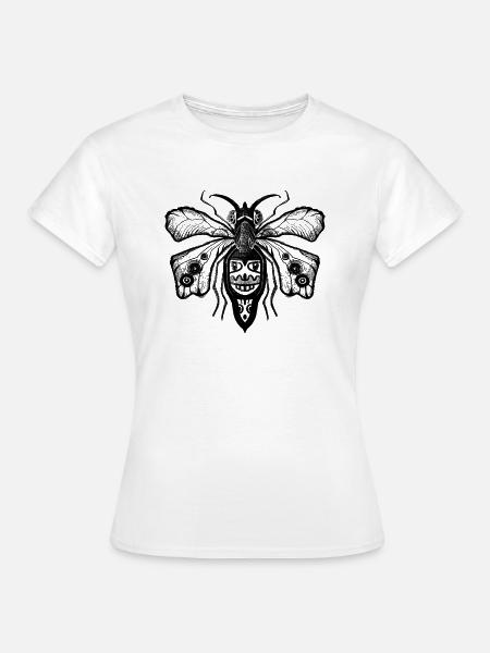 Dunkle Fliege - Frauen T-Shirt - Weiß