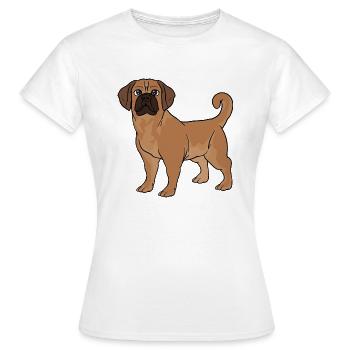Puggle Beagle Pug Dog - Women's T-Shirt - white - Front - AI Model Female 172 dark (172cm)