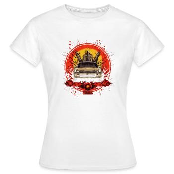 1 Voiture de course, explosion, bolide - T-shirt Femme - blanc - Devant - AI Model Female 172 dark (172cm)