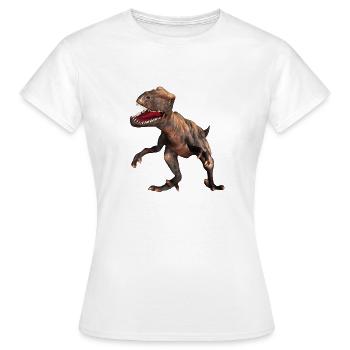 dinosaures Velociraptor 11 - T-shirt Femme - blanc - Devant - AI Model Female 172 dark (172cm)