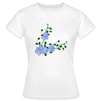 Ne m'oublie pas - T-shirt Femme - blanc - Devant - AI Model Female 172 dark (172cm)