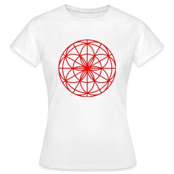 Mandala Spirit light red - Women's T-Shirt - white - Front - AI Model Female 172 dark (172cm)