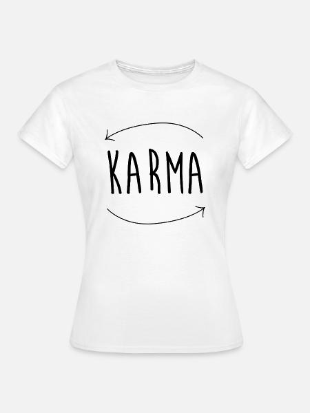 Karma Pfeile - Frauen T-Shirt - Weiß