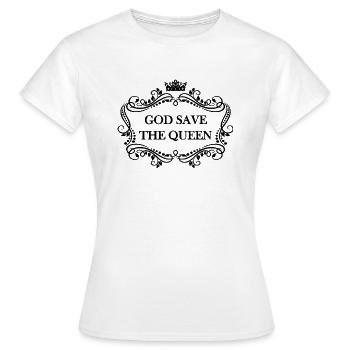 God Save The Queen Elizabeth RIP Legende - Frauen T-Shirt - Weiß - Vorne - AI Model Female 172 dark (172cm)