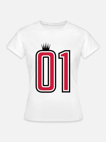 01 eins krone 1 nummer - Frauen T-Shirt - Weiß
