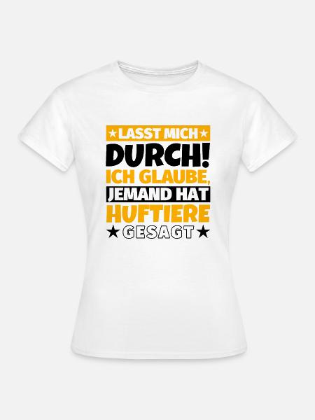 Huftiere - Frauen T-Shirt - Weiß