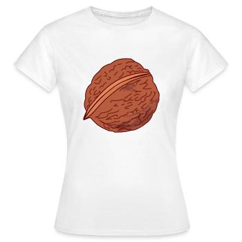 walnuts walnuss veggie gemuese fruits6 - Frauen T-Shirt - Weiß - Vorne - AI Model Female 172 dark (172cm)