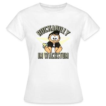 Rockabilly im Wachstum - Frauen T-Shirt - Weiß - Vorne - AI Model Female 172 dark (172cm)