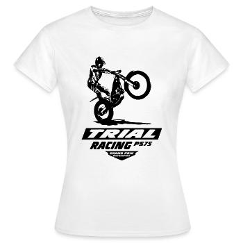 Trial - Trialsport - Moto Trial - Motorcycle Trial - Women's T-Shirt - white - Front - AI Model Female 172 dark (172cm)