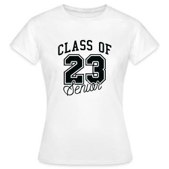 Classe de 23 Senior - T-shirt Femme - blanc - Devant - AI Model Female 172 dark (172cm)