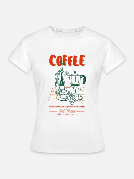 Coffee Club - Frauen T-Shirt - Weiß