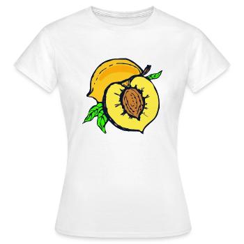 abricots veggie Veggie abricot fruits8 - T-shirt Femme - blanc - Devant - AI Model Female 172 dark (172cm)