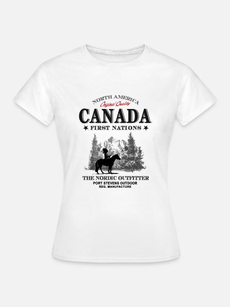 Canada - Western - First Nation - Indianer - Frauen T-Shirt - Weiß