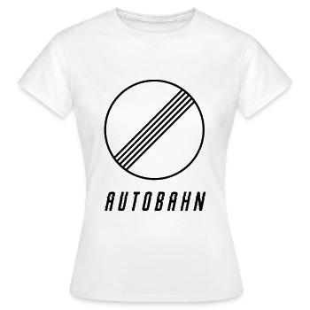 Deutsche Autobahn, Geschwindigkeit, Unbegrenzt - T-shirt Femme - blanc - Devant - AI Model Female 172 dark (172cm)