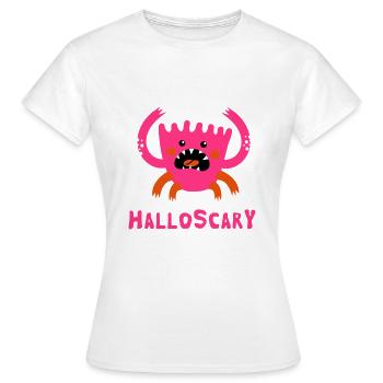 Bonjour Effrayant - T-shirt Femme - blanc - Devant - AI Model Female 172 dark (172cm)