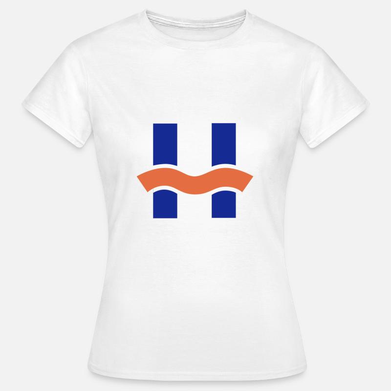 H-Boot logo - Dame-T-shirt - hvid
