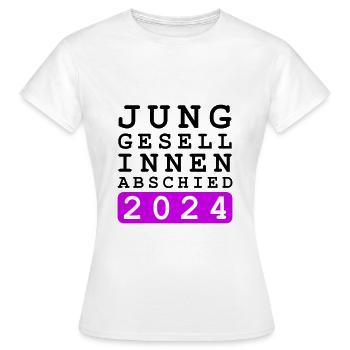 Bachelorette Party 2024 Bachelorette Party - Women's T-Shirt - white - Front - AI Model Female 172 dark (172cm)