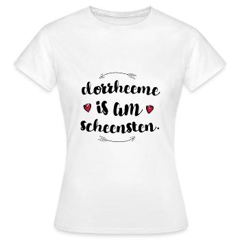 affectueusement Saxons Saxons disant dorrheeme - T-shirt Femme - blanc - Devant - AI Model Female 172 dark (172cm)