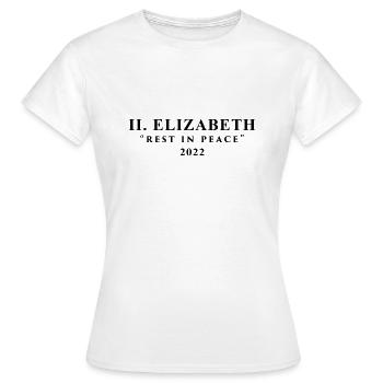 II Elizabeth repose en paix - T-shirt Femme - blanc - Devant - AI Model Female 172 dark (172cm)