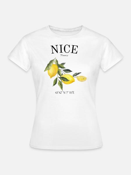 Nizza - Frankreich - Cote d'azur - Geschenk - Frauen T-Shirt - Weiß