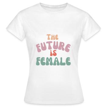 LA FUTURE FEMELLE - T-shirt Femme - blanc - Devant - AI Model Female 172 dark (172cm)